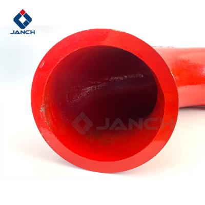 China DN125-DN180 Concrete Pump Elbow For Putzmeister Zoomlion Schwing Truck Pumps for sale