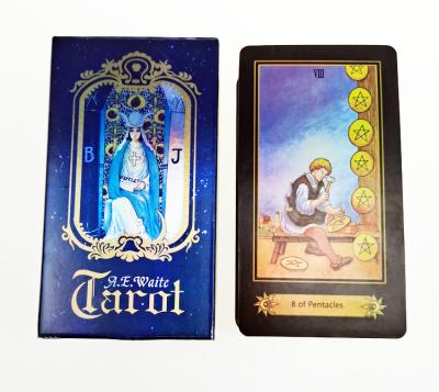 China Wholesale custom printing holographic tarot card paper factory A.E Waite Tarot Cards Deck Tarot Cards Playing Cards Deck for sale