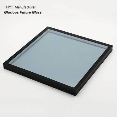 China Low-E Insulated Living Room Double Glazing Glass For Window Facades/Wall/Curtain for sale