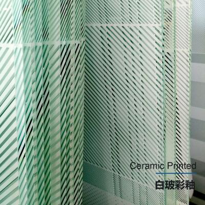 Cina Staircase tempered ceramic decorative colored glass in vendita