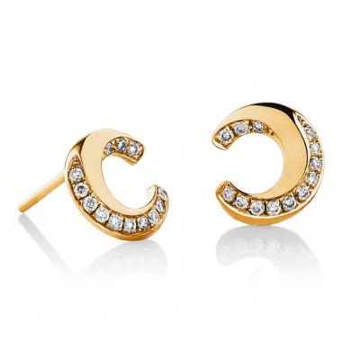 China Fashion Jewelry 2021 CLASSIC Diamond Earrings Jewelry Stud Earrings 14k Gold Platinum Plated Gold Hoop Earrings For Women for sale