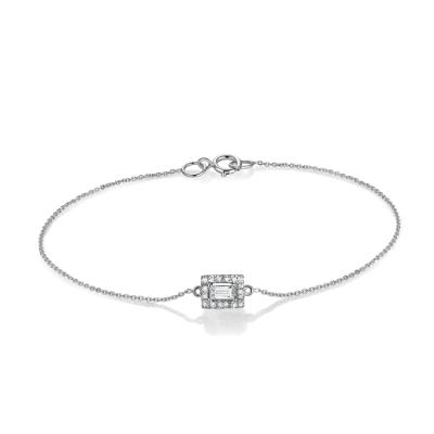 China Fashion Design Jewelry China Manufacturer 18k White Gold CLASSIC Natural Diamond Charm Bracelets Women Jewelry 2021-Sellers for sale