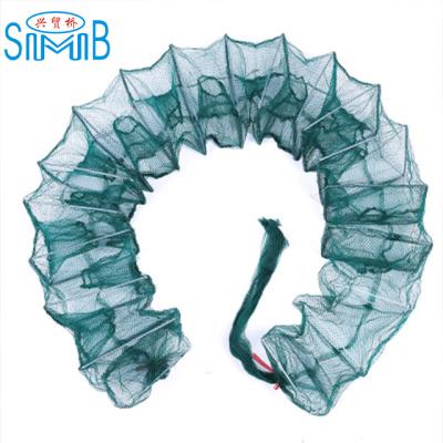 China Monofilament China Factory Fishing Net Trap Cage Made Of Polyester Manufacture Used To Catch Fish for sale