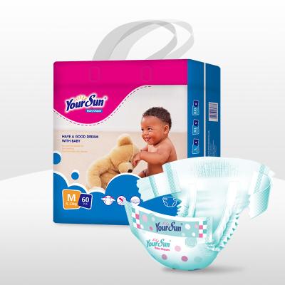 China Free Sample OEM Disposable Adult Baby Diaper Manufacturers Natural Printed Baby Diaper Pants for sale