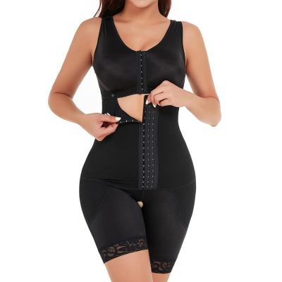 China Viable Plus Size Adjustable Waist Trainer High Waist Two Butt Lifter Body Shaper Fajas Shapewear Skin-Friendly Jumpsuit for sale