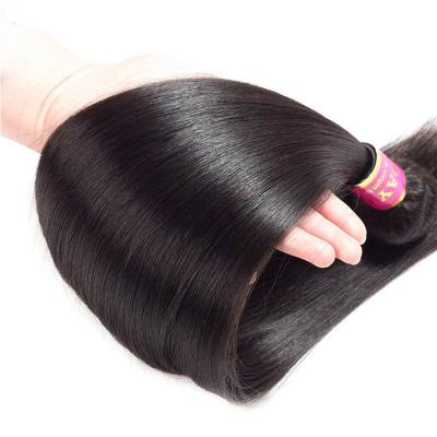 China Soft Sleek Hair Bundles 9A Brazilian Straight Hair Extension 8-26 Inch Hair Weave Bundles for sale