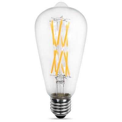 China Vintage Style Led Edison Bulb Led Filament Bulb ST64 With 12W Long Filament for sale