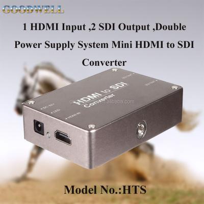 China China factory direct supply multi rate 3G-SDI 1080p60 HDMI to SDI device built in 1HDMI input, 2 SDI output, dual power supply 98.8Lx67.4Hx22.8D mm for sale