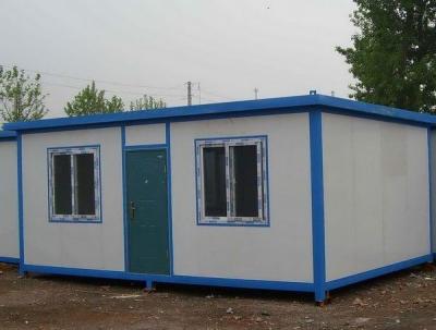 China Low price and simple flat pack container house for living and warehouse for sale