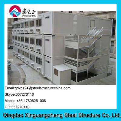 China Flat pack economic modern modular container hotel for sale