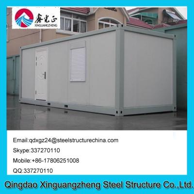 China Sandwich panel frame flat pack living container house with one window for sale