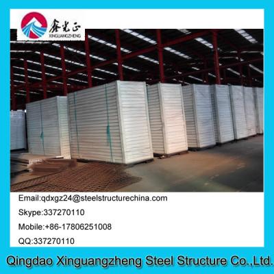 China Sandwich panel frame flat pack living container house refugee camp for sale