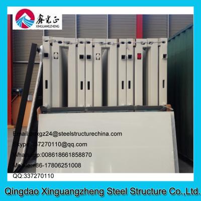 China Flat pack fast installing prefab house with light steel bottom and top for sale