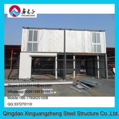 China Luxury container living prefab house modular 2 stories for sale