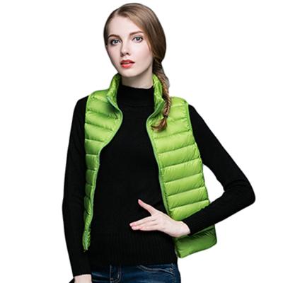 China Good quality waterproof multifunctional women's ultra light ladies down vest stripper vest for elegant women for sale