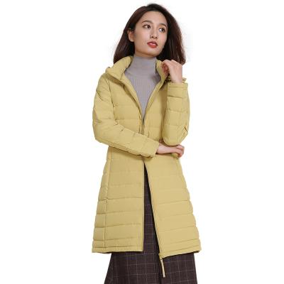 China Wholesale high quality hot sale light waterproof long down jacket ladies seamless jacket of the new for sale