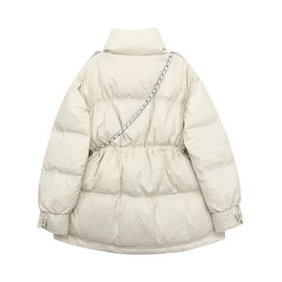 China Cute Women's Waterproof Winter Jacket Outdoor Coat Down Jacket With Cute Bear Bag for sale