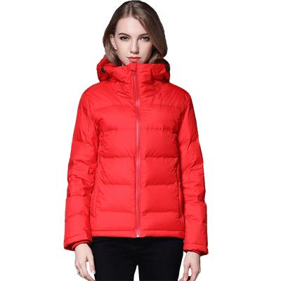 China Breathable Fashion Clothes Hooded Light Woman Winter Outdoor Stripper With Hood Down Jacket for sale