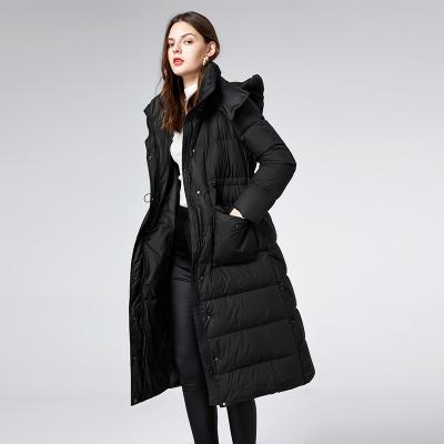 China ODM&OEM Workable Medium and Long Winter Down Jacket Thin And Thickened White Duck Down Jacket for sale