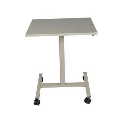 China Able(Height)Rolling Style Flat Surface Movable Standing Lift Modern Adjustable Table Heavy Duty Blown Style Desks For Home Office for sale