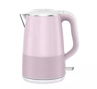 China 360 Degree Rotation Base Other Smart Home Appliances Food Grade 304/201 Stainless Steel Double Wall Anti-scalding Electric Kettle for sale