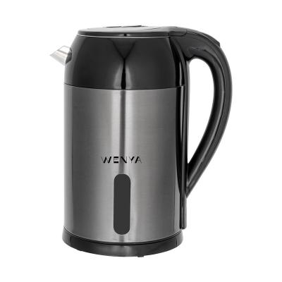 China High Quality New Style Rotating Electric Kettle 360 ​​Degree Base Stainless Steel Water Double Wall Kettle 220V-240V for sale