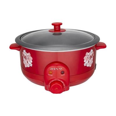 China Multi Function 1.8L Electric Hot Pot Cooker Nonstick Coating Easily Cleaned Electric Skillets for sale