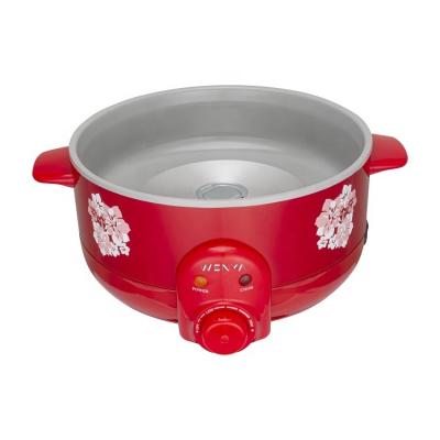 China 2022 New Household Hot Pot Electric Color Painting House Optional Pad Hot Pot Multi Functional Steamer 4l for sale