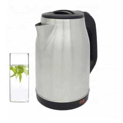 China 360 Degree Squash Rotation Shape Wide Base 1.8L Injection Stainless Steel Electric Kettle for sale