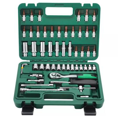 China Tool Kit Home Hand Tool Car Kit Adjustable 94 Inch 1/2 Inch Ratchet Tool Kit DIY Tools 1/4 Wrench Car Repair Tool Kit for sale