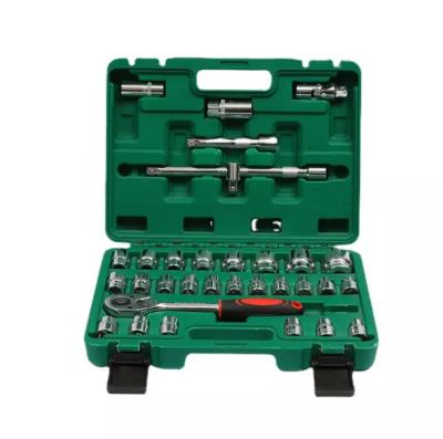 China 32pcs Car Tool Kit Bicycle Repair Hardware Tools Impact Socket Wrench Set Tool Kit Car Repair Set for sale