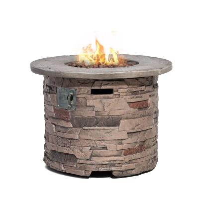 China Outdoor Concrete Propane Fire Stocked Pit Table for sale