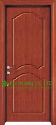 China Solid Wood Swing door, MDF Solid Core Veneer Wood Door With Frame For Main Entrance for sale