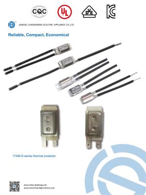 중국 17AM-D 65C 모터 열 보호자/열은 스위치를 그만두었습니다 판매용