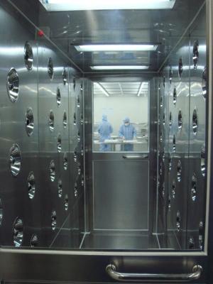 China Stainless steel Tunnel air shower with automatic-door for clean room for sale