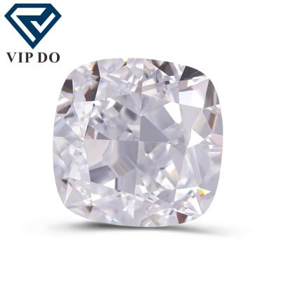 China Fire Moissanite vvs diamond color play or wholesale with GRA certificate loose white diamond color cushion faceted ice cut shape gemstones for sale