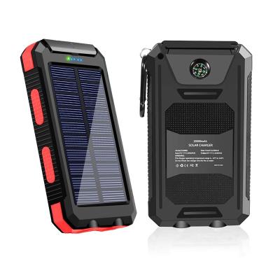 China 2021New Solar Panel Charging Power Bank Solar Portable Charger Cargador Shargers For Phone Solar System Power Bank Charger Solar Station for sale