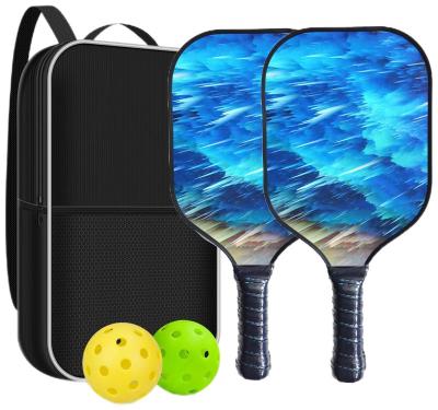 China As Customized Best Selling High Quality Customized Fiberglass Paddle And Balls As Pickleball Paddle Set For Outdoor Sports for sale