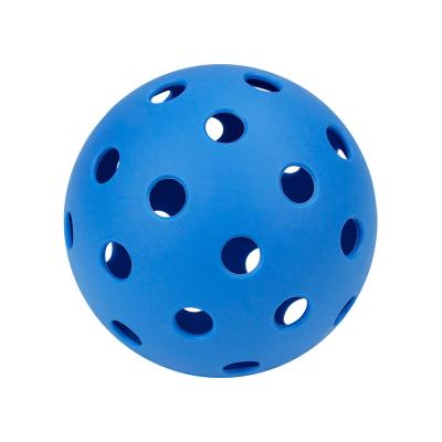 China Can Be Customized Hot Selling Outdoor 40 Holes 74mm Diameter Color Pickleballs Dark Blue Balls For Outdoor Sports for sale