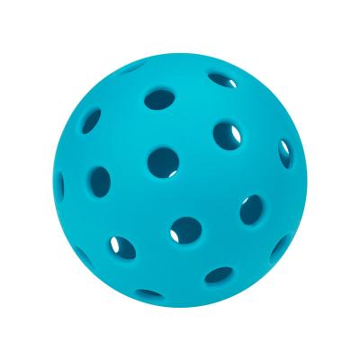 China Can Be HOT Selling Customized Outdoor 40 Holes 74mm Diameter Light Blue Color Pickleballs Balls For Outdoor Sports for sale