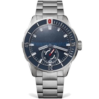 China Automatic Logo 41mm Stainless Steel 316L Stainless Steel Date Diver Custom Watch Blue Hand for sale