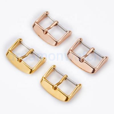 China 12mm 14mm 16mm 18mm 20mm 316L Stainless Steel Watch Buckle For Leather Strap DMGLWTK003 for sale