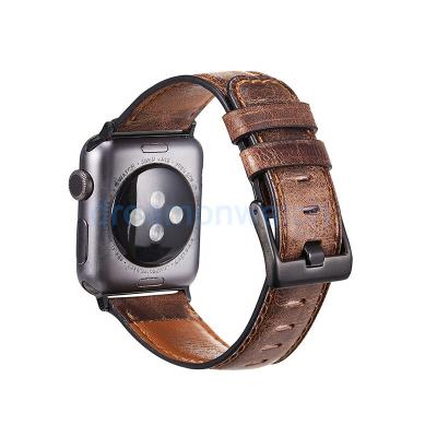 China Genuine Leather Strap Needle Leather Buckle Fit For iwatch for sale