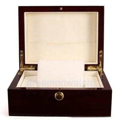 China Handmade High Quality Luxury Custom Logo Stock Wooden Watch Box for sale