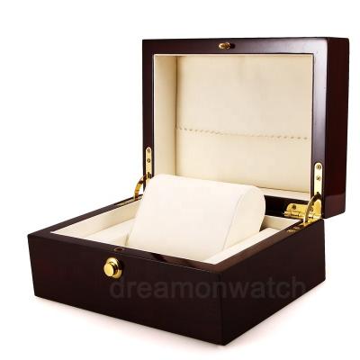 China Handmade high quality stock luxury wooden display box for watches for sale