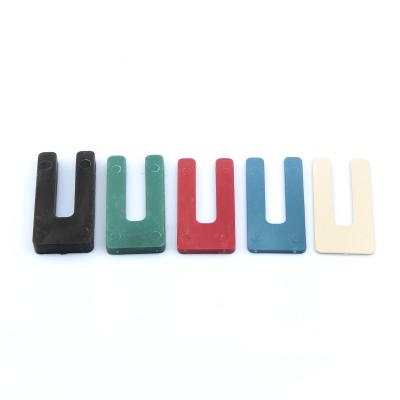 China Door Plastic Packers Multicolor Customized PE Packers 6.4mm X 75mm Te koop