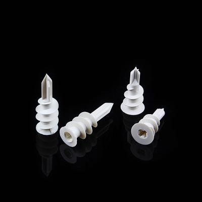 China Witte nylon gipsplaten Anker Plug zelfboren Anker gips bevestiging Te koop