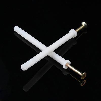 Cina Flat Head Metal Wall Plugs Anchor Screw Installazione Colore bianco in vendita