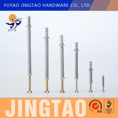 China Flat Head Nylon Frame Fixing Screw 30MM Lengte Hammer Drive Bevestigingsmiddel Te koop