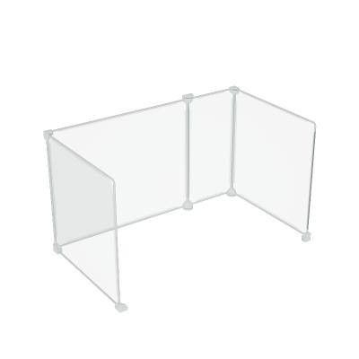 China Prevent Droplets Anti-Spray Baffle Protection Office Divider Desk Room Acrylic Transparent Isolation Board for sale